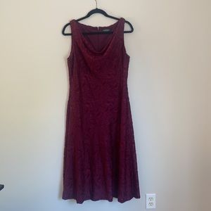 Beautiful purple Calvin Klein size 14 dress. Only worn once!